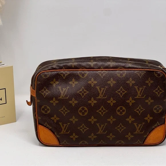 💯Authentic LOUIS VUITTON MONOGRAM VINTAGE COMPIEGNE 28 CLUTCH - Picture 5 of 10